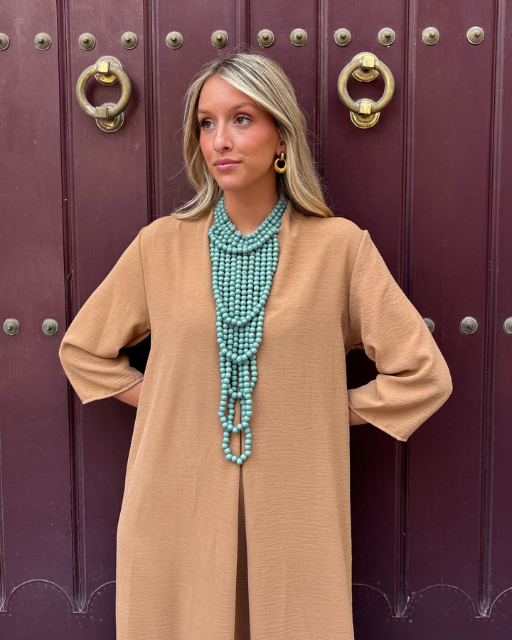 Vestido Laura camel