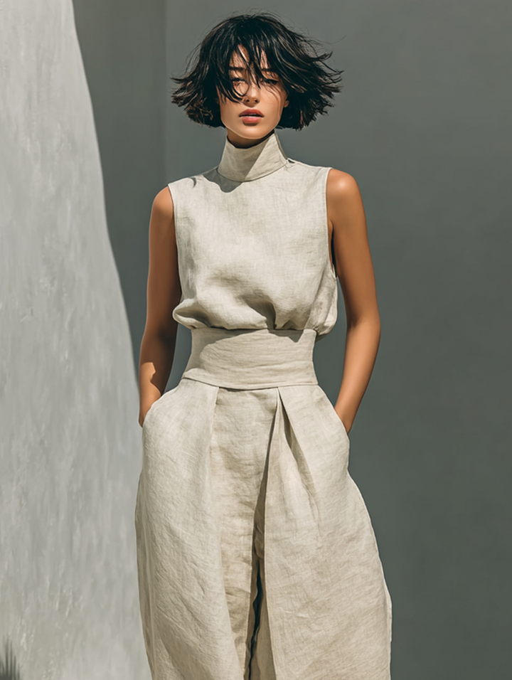 María | Conjunto de lino elegante