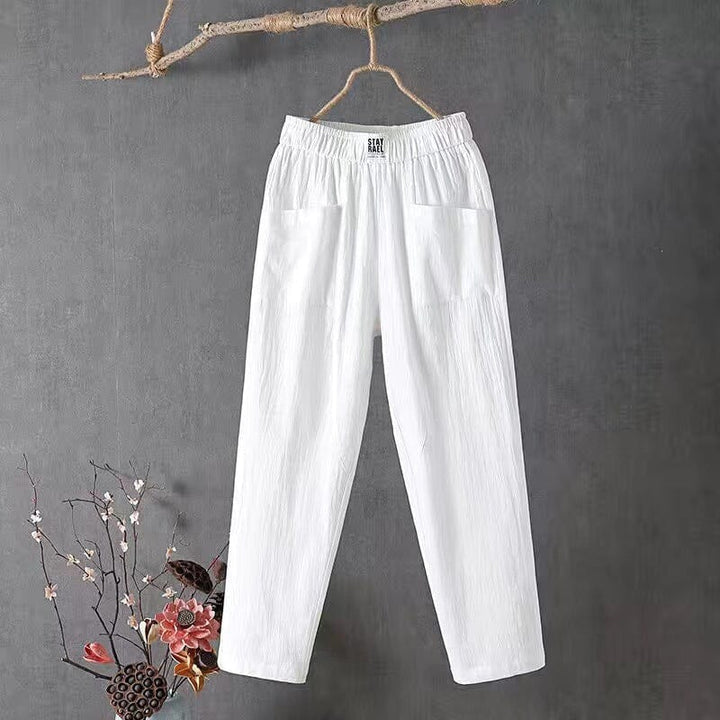 Sienna | Pantalones de Mezcla de Lino