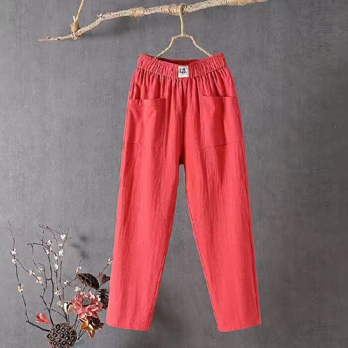Sienna | Pantalones de Mezcla de Lino