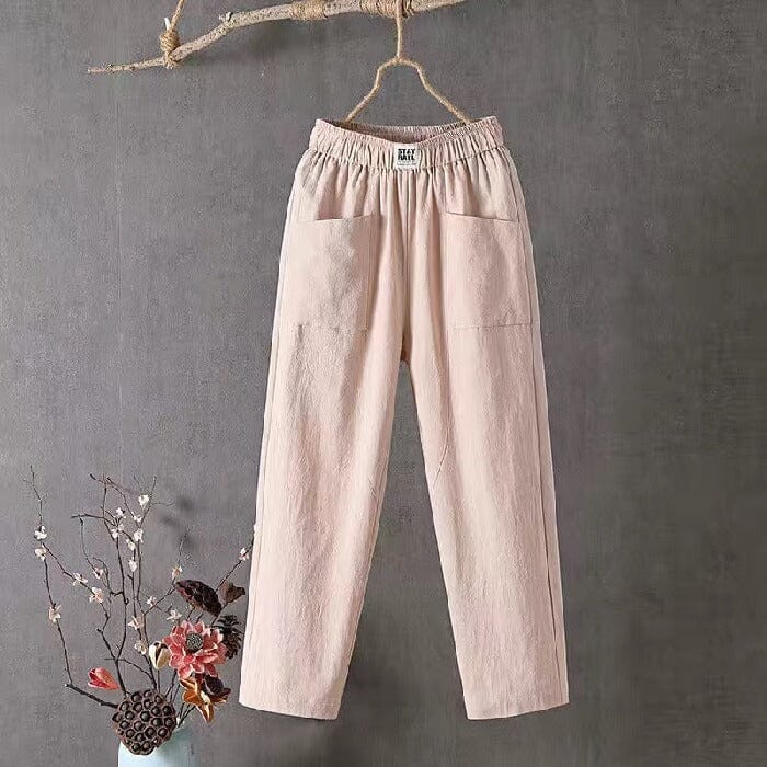 Sienna | Pantalones de Mezcla de Lino