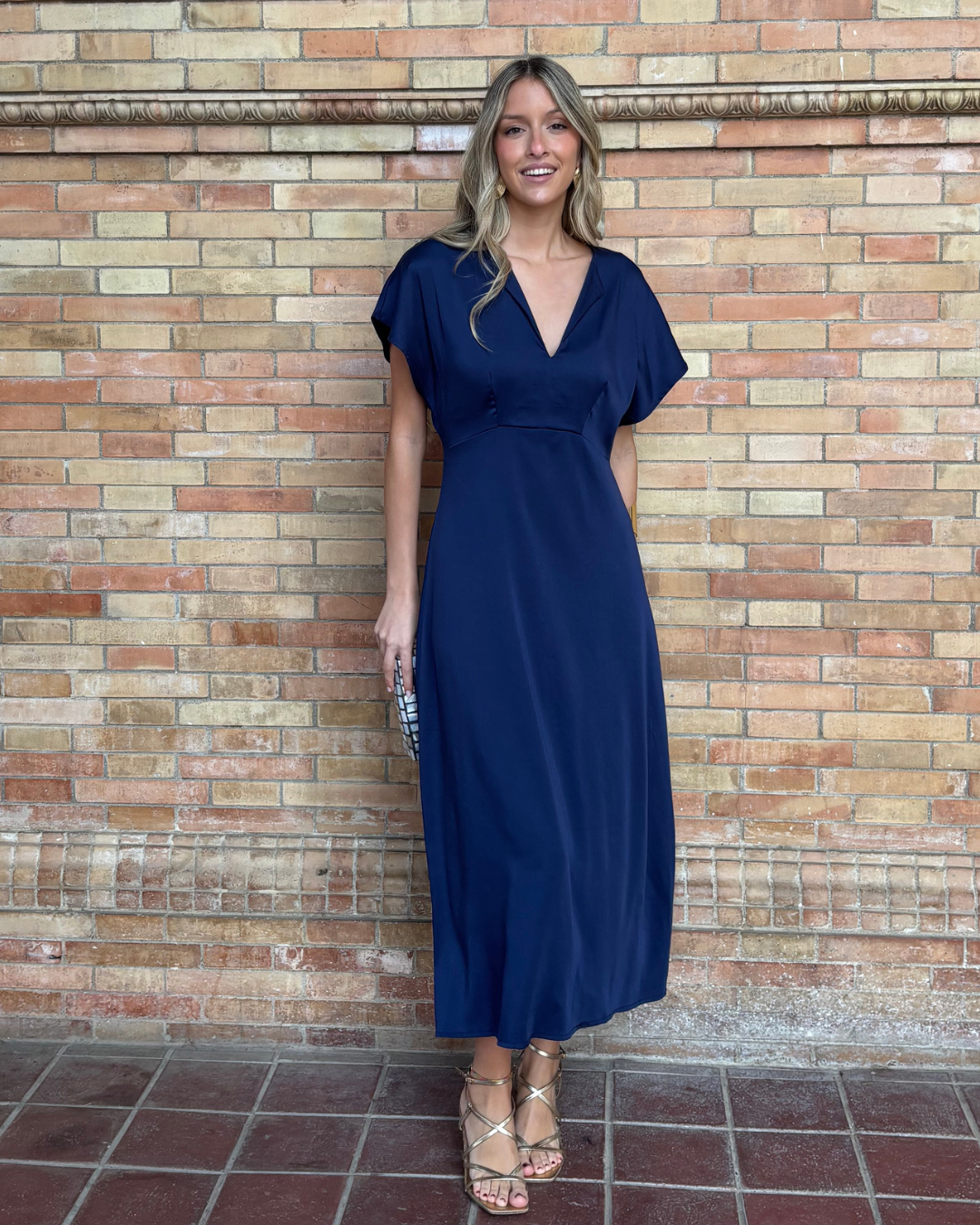 Vestido Pienza marino