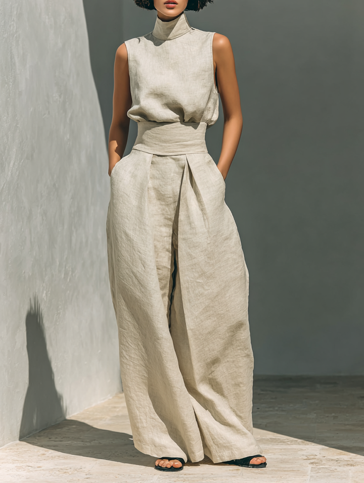 María | Conjunto de lino elegante