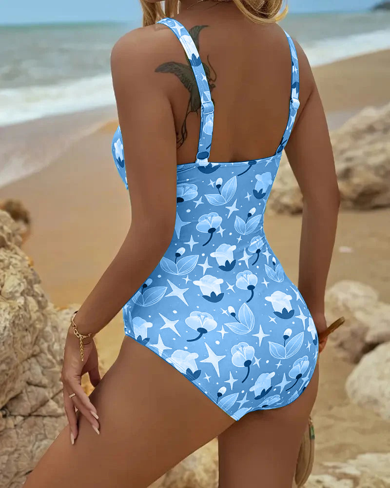 Clara | Tankini Impreso de Una Pieza