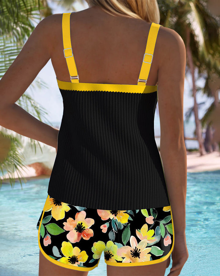 Irene | Conjunto de Tankini de Dos Piezas Elegante