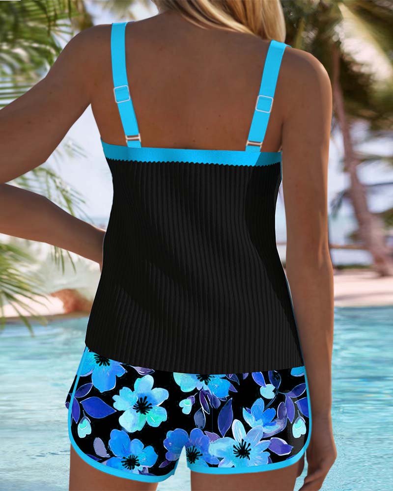Irene | Conjunto de Tankini de Dos Piezas Elegante