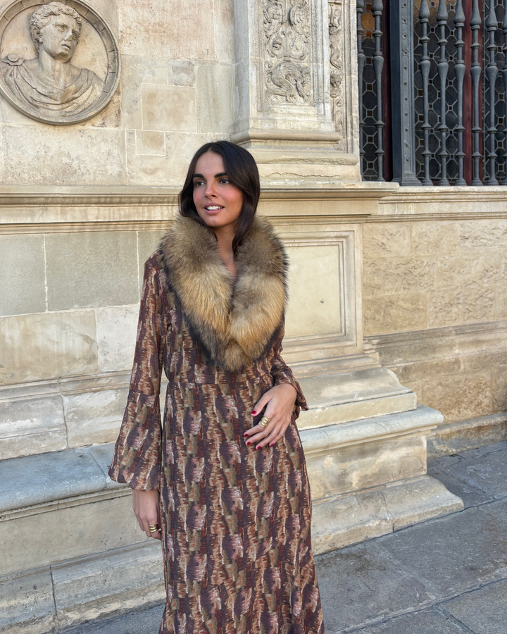 Vestido Belmonte verde caqui