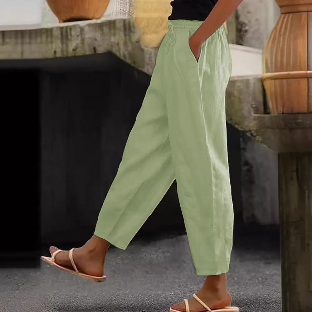 Ivy | Pantalones Casual de Lino y Algodón