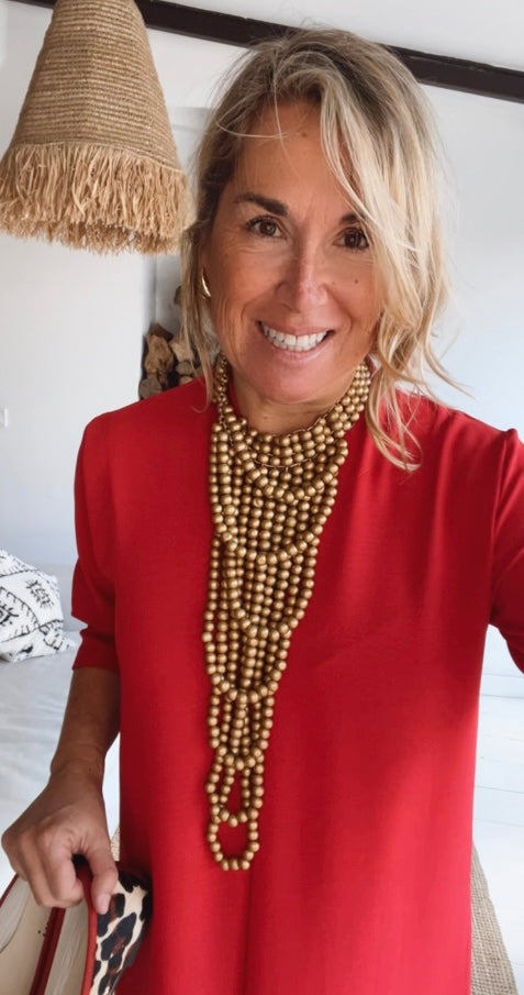 Vestido Laura rojo