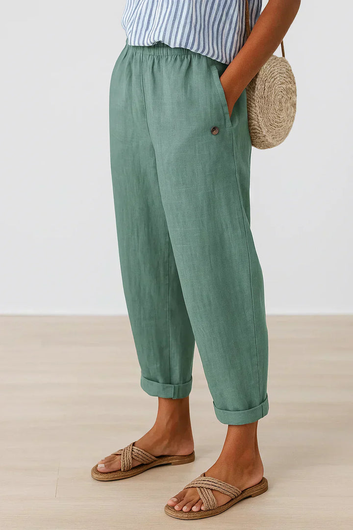 Piper | Pantalones de Lino y Algodón Elegantes