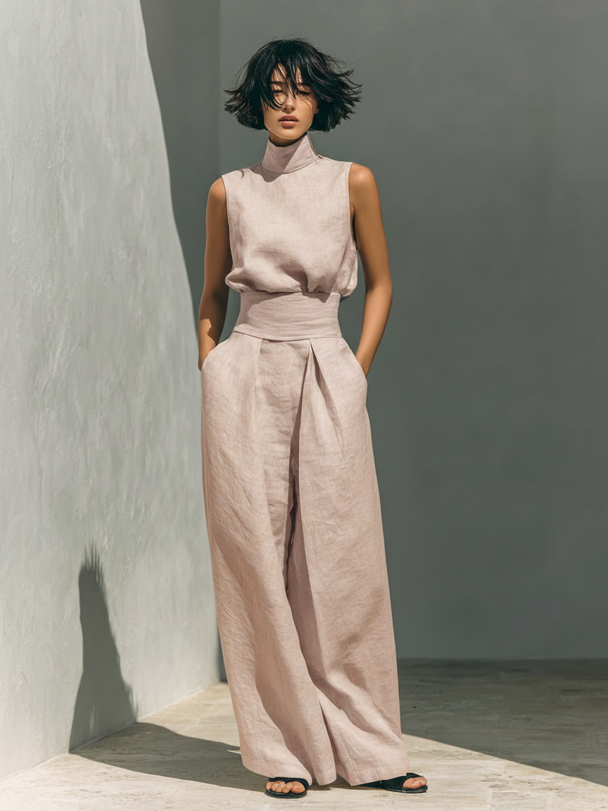 María | Conjunto de lino elegante