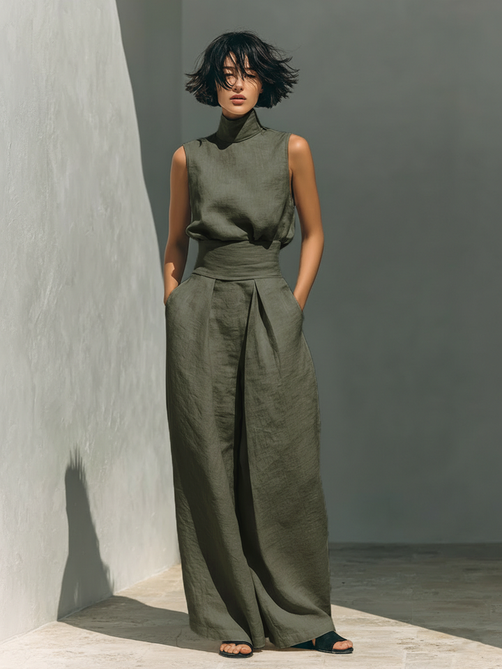 María | Conjunto de lino elegante