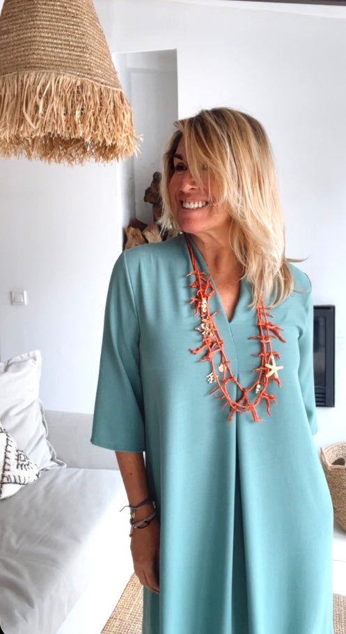 Vestido Laura Verde Agua