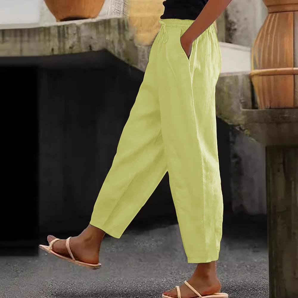 Ivy | Pantalones Casual de Lino y Algodón