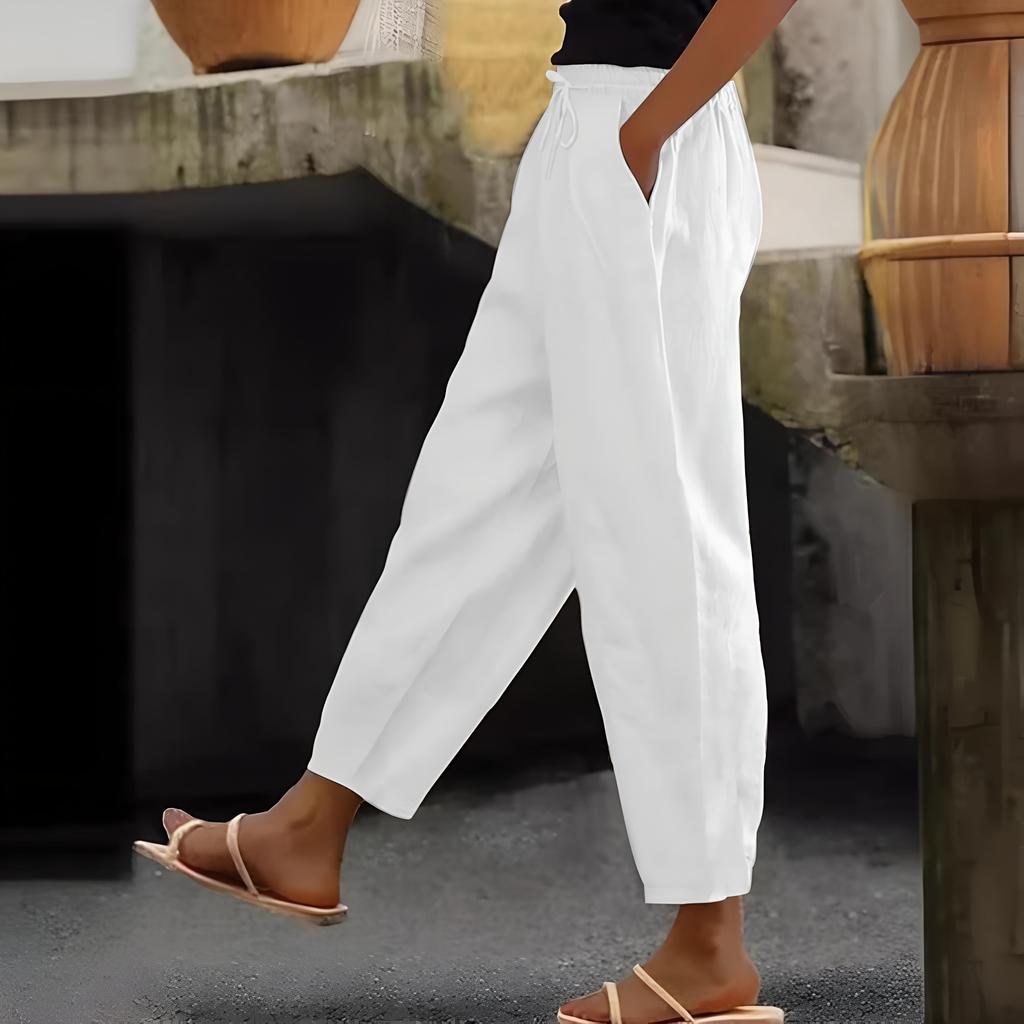Ivy | Pantalones Casual de Lino y Algodón
