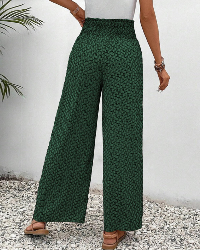 Zara | Pantalones Impresos con Volantes