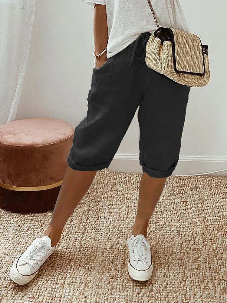Audrey | Pantalones de Algodón-Lino