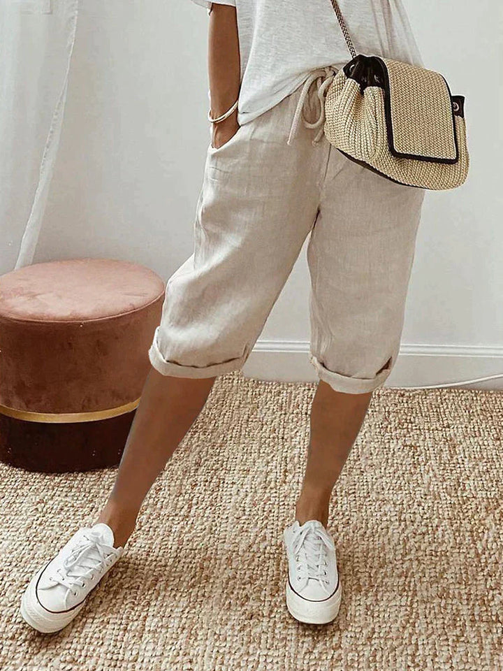 Jemma | Pantalones Cortos Versátiles a la Altura de la Rodilla